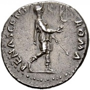 Denarius - Galba ROMA RENASCENS; Roma and Victory, Rome, 68-69 reverse image