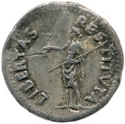 Denarius - Galba LIBERTAS RESTITVTA; Libertas, Rome, 68-69 reverse image