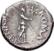 Denarius - Galba ROMA RENASC; Roma and Victory, Rome, 68-69 reverse image