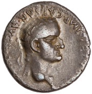 Denarius - Galba ROMA RENASC; Roma and Victory obverse image