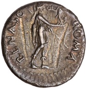 Denarius - Galba ROMA RENASC; Roma and Victory, Rome, 68-69 reverse image