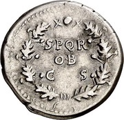 Denarius - Galba S P Q R OB C S, Rome, 68-69 reverse image