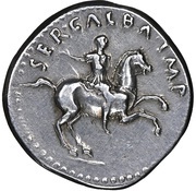 Denarius - Galba HISPANIA; Hispania obverse image