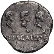 Denarius - Galba TRES GALLIAE, Rome, 68-69 reverse image
