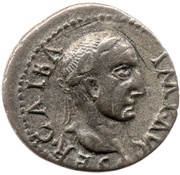 Denarius - Galba ROMA RENASCENS; Roma and Victory obverse image