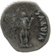 Denarius - Galba VIRTVS; Virtus and Victory, Rome, 68-69 reverse image