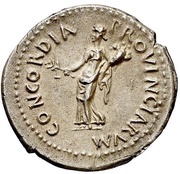Denarius - Galba CONCORDIA PROVINCIARVM; Concordia, Rome, 68-69 reverse image
