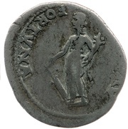 Denarius - Galba FORTVNA AVG; Fortuna, Rome, 68-69 reverse image