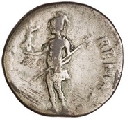 Denarius - Galba ROMA RENASC; Roma and Victory, Rome, 68-69 reverse image