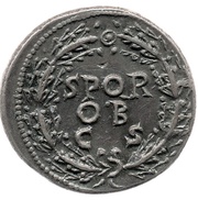 Denarius - Galba S P Q R OB C S, Rome, 68-69 reverse image
