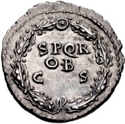 Denarius - Galba S P Q R OB C S, Rome, 68-69 reverse image