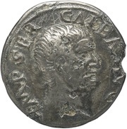 Denarius - Galba VICTORIA P R; Victory obverse image