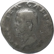 Denarius - Galba VICTORIA P R; Victory obverse image