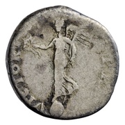 Denarius - Galba VICTORIA P R; Victory, Rome, 68-69 reverse image