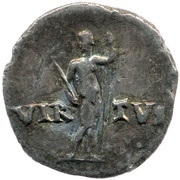 Denarius - Galba VIRTVS; Virtus, Rome, 68-69 reverse image