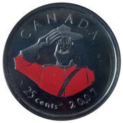 25 Cents - Elizabeth II Canada Day reverse image