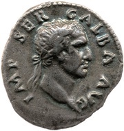 Denarius - Galba VIRTVS; Virtus obverse image