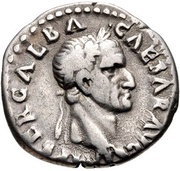 Denarius - Galba CONCORDIA PROVINCIARVM; Concordia obverse image