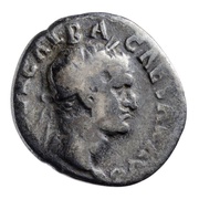 Denarius - Galba ROMA RENASC; Roma and Victory obverse image