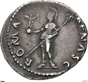 Denarius - Galba ROMA RENASC; Roma and Victory, Rome, 68-69 reverse image