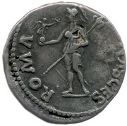 Denarius - Galba ROMA RENASCES; Roma and Victory, Rome, 68-69 reverse image