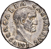 Denarius - Galba SALVS GEN HVMANI obverse image
