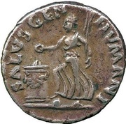 Denarius - Galba SALVS GEN HVMANI, Rome, 68-69 reverse image