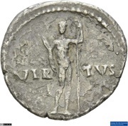 Denarius - Galba VIRTVS; Virtus, Rome, 68-69 reverse image