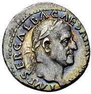 Denarius - Galba HISPANIA; Hispania obverse image