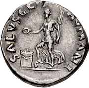 Denarius - Galba SALVS GEN HVMANI, Rome, 68-69 reverse image