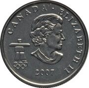 25 Cents - Elizabeth II Wheelchair Curling; Mule obverse image