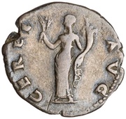 Denarius - Otho CERES AVG; Ceres, Rome, 69 reverse image