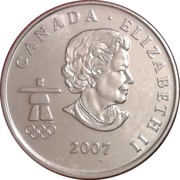 25 Cents - Elizabeth II Curling obverse image