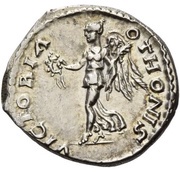 Denarius - Otho VICTORIA OTHONIS; Victory, Rome, 69 reverse image
