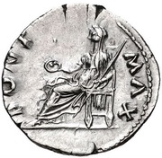 Denarius - Otho PONT MAX; Vesta, Rome, 69 reverse image