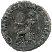 Denarius - Vitellius CLEMENTIA IMP GERMAN; Clementia, Rome, 69 reverse image