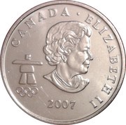 25 Cents - Elizabeth II Ice hockey obverse image