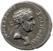 Denarius - Vitellius CONSENSVS EXERCITVVM; Mars obverse image