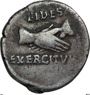 Denarius - Vitellius FIDES EXERCITVVM, Rome, 69 reverse image