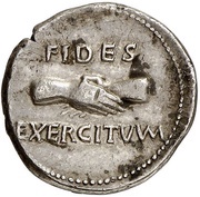 Denarius - Vitellius FIDES EXERCITVVM, Rome, 69 reverse image