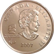 25 Cents - Elizabeth II Wheelchair Curling obverse image