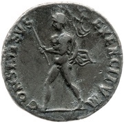 Denarius - Vitellius CONSENSVS EXERCITVM; Mars, Rome, 69 reverse image