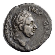 Denarius - Vitellius VESTA P R QVIRITIVM; Vesta obverse image