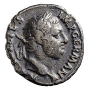 Denarius - Vitellius VESTA P R QVIRITIVM; Vesta obverse image