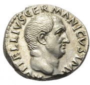 Denarius - Vitellius IVPPITER VICTOR; Jupiter and Victory obverse image