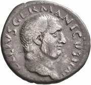Denarius - Vitellius S P Q R OB C S obverse image