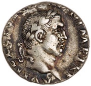 Denarius - Vitellius CONCORDIA P R; Concordia obverse image