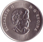 25 Cents - Elizabeth II Ruby-throated Hummingbird obverse image
