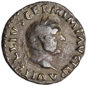Denarius - Vitellius CONCORDIA P R; Concordia obverse image