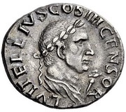 Denarius - Vitellius and Lucius Vitellius Pater L VITELLIVS COS III CENSOR, Rome, 69 reverse image